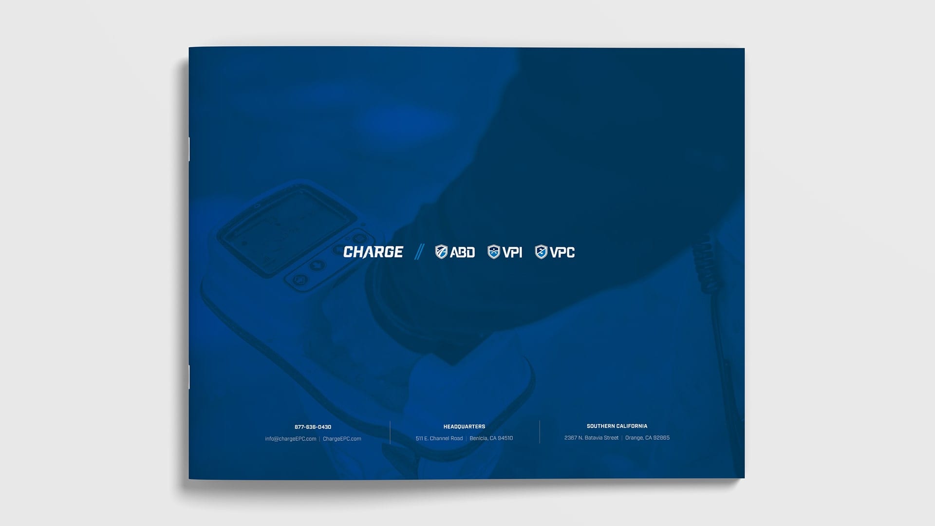 Charge brochure design