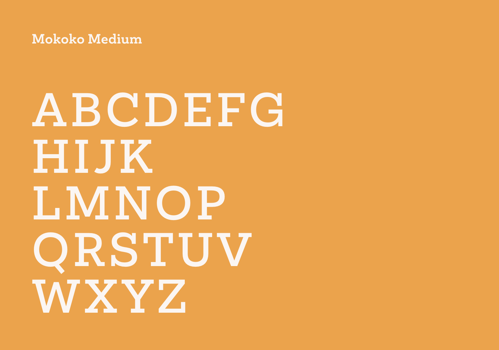 CA Governors Office of Land Use & Climate Innovation Mokoko Medium typeface selection display