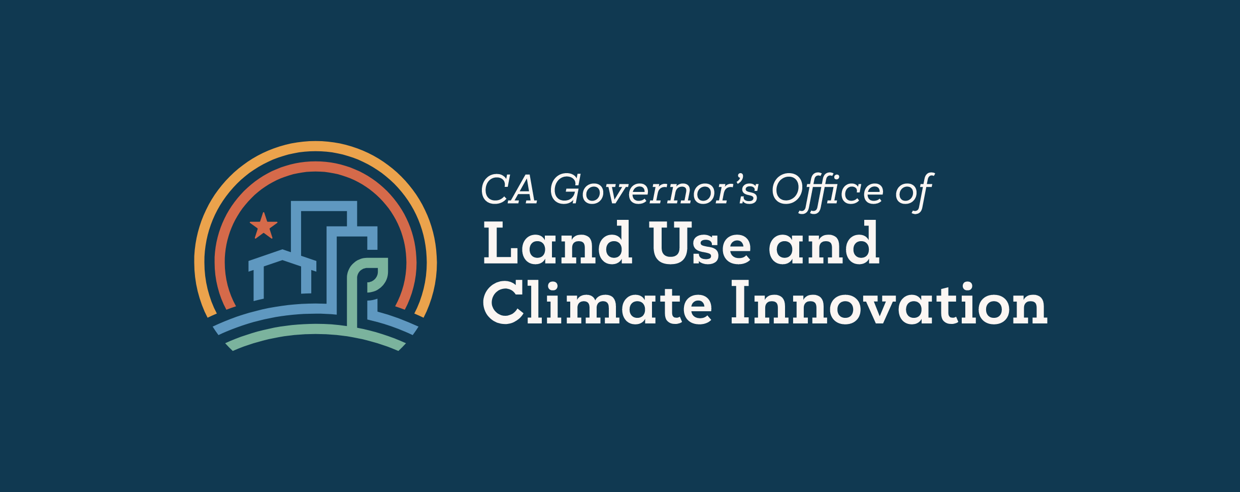 new CA Governors Office of Land Use & Climate Innovation logo