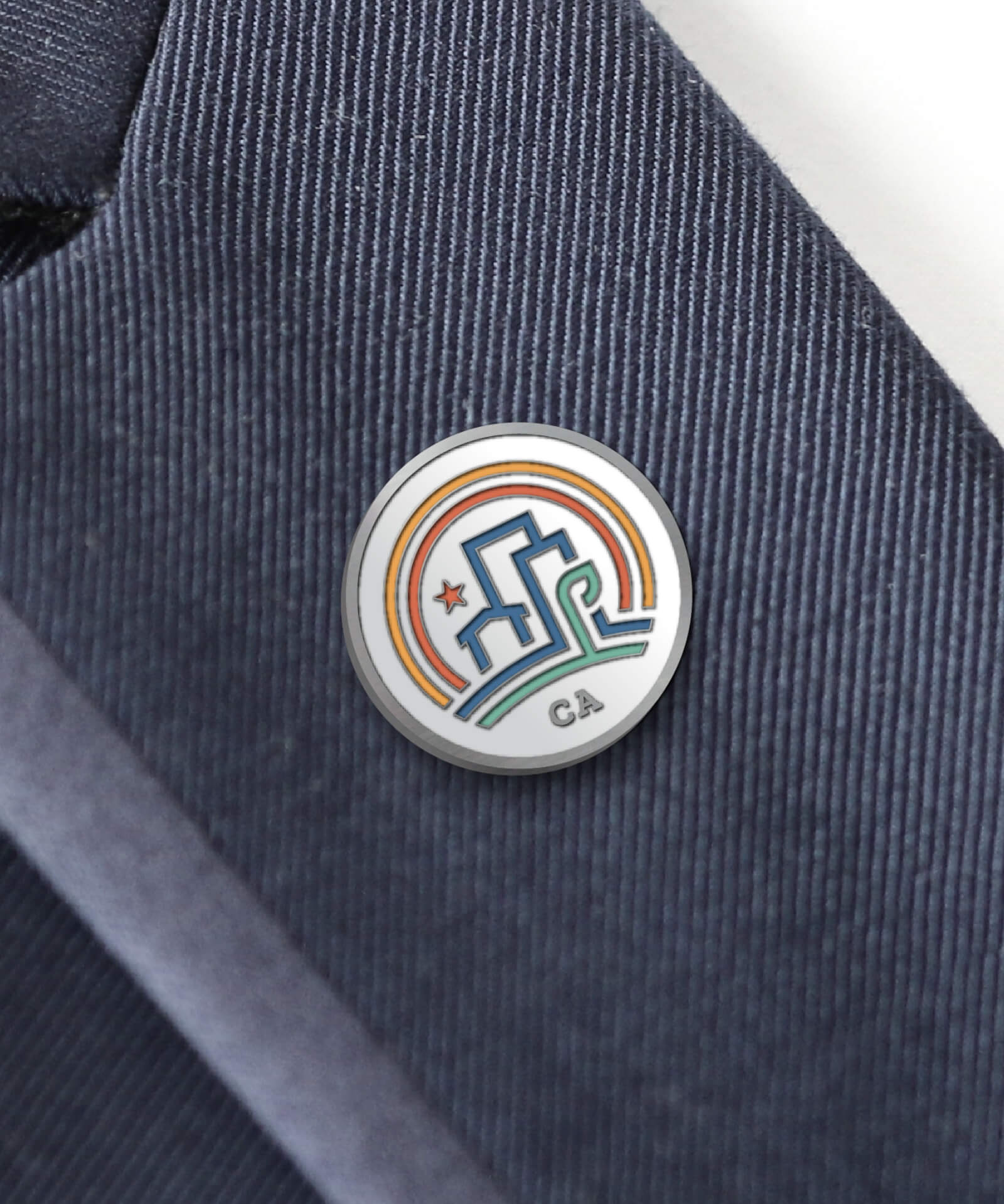 CA Governors Office of Land Use & Climate Innovation logo (designed by Voice & Reason) as pin