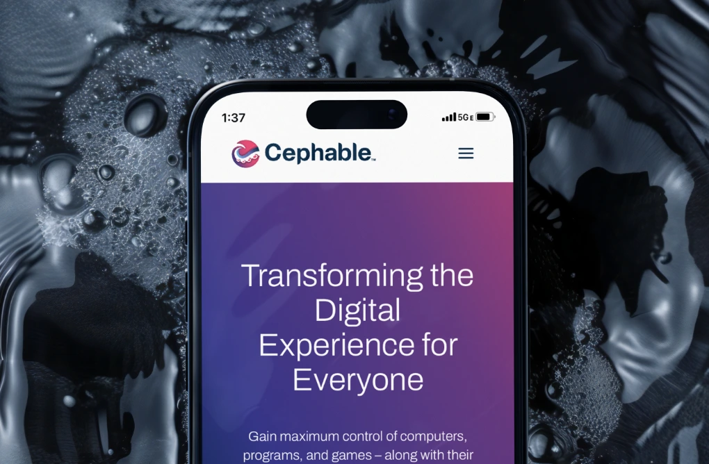 Cephable website on phone